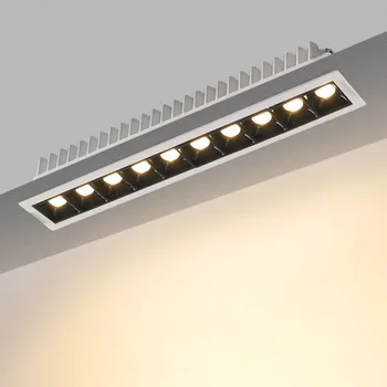 Aptumšojami LED Downlight Vietas apgaismojums Iekštelpu Padziļinājumā Apgaismojums Lineāra josla Lāzera Asmens Griestu Līnijas Lampas 2W/4W/6W/10W/20W/30W CREE