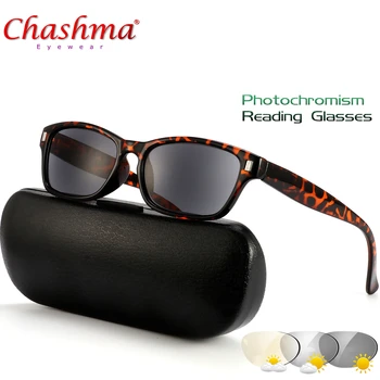 JAUNU Photochromic Lasīšanas Brilles Sievietēm vecuma tālredzība Brilles, Saulesbrilles krāsas ar dioptriju 1.0 1.25 1.50 1.75 2.0 2.50