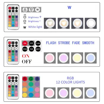 Bezvadu LED Ripa Apgaismojums RGB 13 Krāsas Intensitāti Touch Sensors led Saskaņā ar ministru Kabineta Gaismu Tuvu, Skapis, Kāpņu Gaitenis Nakts lampas