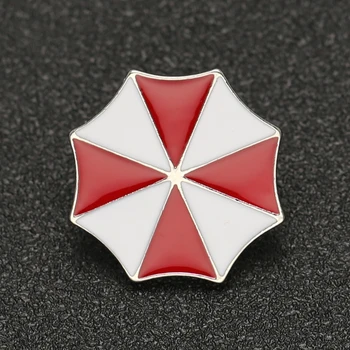 Bioloģiskās Bīstamības Brīdinājuma Broša Pin Alise Umbrella Corporation Sarkana Balta Emaljas Logo Amuletu Žetons Seksīgu Filmu Spēles Rotaslietas Vīriešiem, Sievietēm, Vairumtirdzniecība