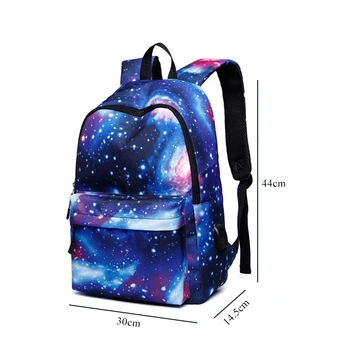 Aosbos Multicolor Mugursoma Zvaigžņu Visuma Telpā Drukāšanas Mugursomas, lai Pusaudzis 2019 Vīrieši Sievietes Zvaigžņotām Debesīm Drukāt Skolas Soma Pack