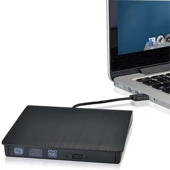 Ārējā USB 3.0 High Speed DVD Disku, CD Writer Pārnēsājamo Optisko Disku, lai Portatīvo DATORU fit Win XP, WIN 7 WIN 8 WIN, MAC OS 10