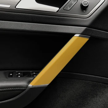 Interjera Durvju Roktura Apdare Rokturi Oglekļa Šķiedras Aizsardzības Plēves Decal Uzlīmes Car Styling Par Volkswagen VW Golf 7 MK7 Piederumi
