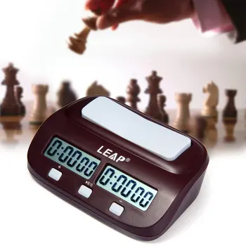 LĒCIENS Digitālā Profesionālā Šaha Pulkstenis Paļauties uz Augšu, uz Leju, Taimeris Sporta Elektroniskais Šaha Pulkstenis, I-GO Konkurences galda Spēle Chess Skatīties