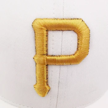 Jauno Modes Unisex Snapback Saules Cepure P Burtu, Izšūtām Kokvilnas Balta Beisbola Cepures Sievietēm, Vīriešiem Tīrtoņa Krāsu Tētis Cepures
