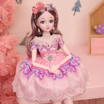 60cm lielgabarīta zilas acis, skaista lelle uzstādīt meitene izglītības rotaļlieta princese bērniem vienotā modelēšanas meitene lelle dzimšanas dienas dāvana