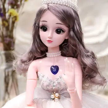 60cm lielgabarīta zilas acis, skaista lelle uzstādīt meitene izglītības rotaļlieta princese bērniem vienotā modelēšanas meitene lelle dzimšanas dienas dāvana