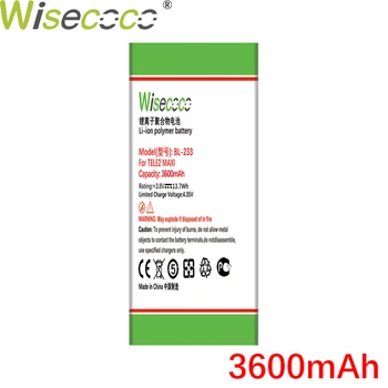 Wisecoco BL-233 3600mAh Akumulatoru TELE2 MAXI LTE BL233 BL 233 Tālrunis Augstas kvalitātes +Izsekošanas Numuru