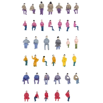 MagiDeal Krāsotas Stendā Pasažieru Koku Laternas Modeļi Rotaļlietas HO par lway Dekorācijas Vilcienu RaiDiorama Ainavas
