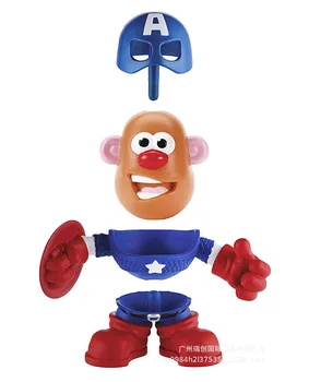 Hasbro Brīnums DIY Darbības Rādītāji Mr Kartupeļu Galvas Papildu LargeHulk Dzelzs ManCaptain Amerikā Rotaļlietas
