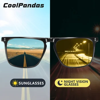Karstā Pārdošanas Laukumā Vīriešu Saulesbrilles Photochromic Polarizētas Saules brilles Sievietēm, Āra Braukšanu Diena, Nakts Redzamības Brilles gafas Vīriešiem
