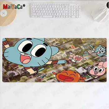 MaiYaCa Jaunu Dizainu Apbrīnojamo Pasauli Gumball gumball spēlētājs spēlēt paklāji, peles paliktnis ar Gumijas PC Datoru Spēļu peles paliktnis