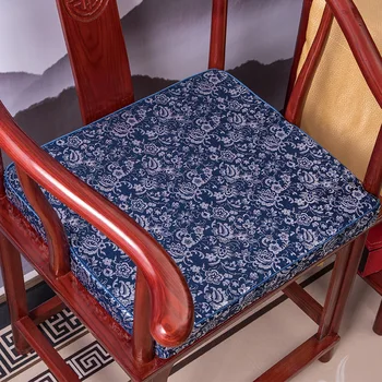 Tradicionālā Ķīniešu Stilā Krēsla spilvenu sūklis Dīvāna Spilvenu Koka Sarkana Sēdekļa Sūklis Var Mazgāt Mājās, Mīksts Sēdeklis / Spilvenu Atpakaļ
