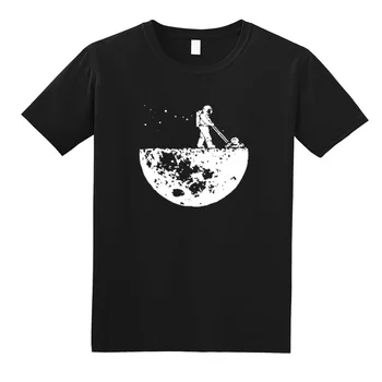 Pilnībā Automatizēta Luksusa Geju Telpa T Krekls Astronauts Techno Mēness Vīriešu T Krekls Harajuku Streetwear Kokvilnas Hip Hop Tshirt