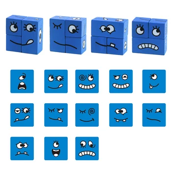 Koka Montessori Mācību Izglītības Rotaļlietas Vārda Puzzle Celtniecības Bloki Ģeometriskā Magic Cube Dāvanas, lai Bērniem, Bērniem Meitenēm