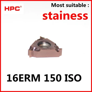 10 gab. 16ERM 150 ISO CNC visvairāk piemērots stainess griešanas instrumenti volframa karbīda vītnes ieliktņi , virpas., CNC mašīna