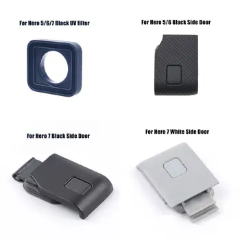 UV Filtrs Objektīvs Sānu Durvis Vāciņš USB-C, Mini HDMI Port Sānu Aizsargs Go-Pro HERO5/6/7 Black/7 Baltās krāsas Aksesuāri