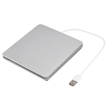 USB 2.0 Portable Ultra Slim Ārējo Slot-In CD / DVD ROM Atskaņotājā Disku Rakstnieks Rakstītājs, Lasītājs IMac// Air/Pro Lapto