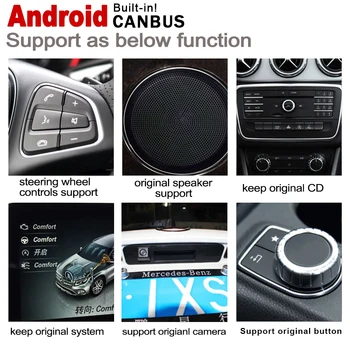 HD Ekrāna Android Mercedes Benz C Class W204 2011~2013 NTG Auto GPS Navi Kartes Stereo Oriģinālu Stilu Multimediju Atskaņotājs, Radio