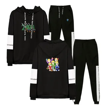 Legend of Zelda Vīriešu Sporta apģērbu Komplekti Harajuku Sporta Tērpi Gadījuma Tracksuit Vīrieši 2 Gabals Kapuci sporta Krekls + Treniņbikses Komplekts