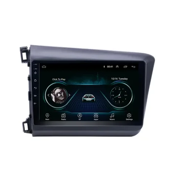 Android 10.1 Fit HONDA CIVIC 2012 2013 Multivides Stereo Auto DVD Atskaņotājs Navigācija GPS Radio