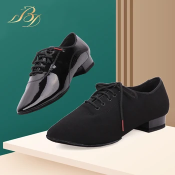 BD Deju Kurpes, Čības Vīriešiem Kurpes Sociālo Balles Black Modernu apavu Karstā Oxford Auduma Papēža 25mm 309 Bezmaksas Piegāde