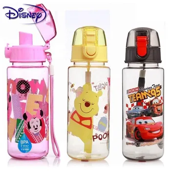 Disney Eco-friendly Kids Dzeramā Karikatūra Ūdens Pudelēs, BPA Free Tritan Salmu Bērniem Pudeli Bērniem Tējkanna Portatīvo Pudele