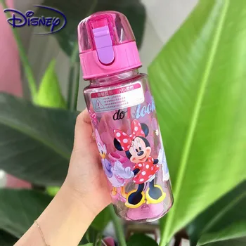 Disney Eco-friendly Kids Dzeramā Karikatūra Ūdens Pudelēs, BPA Free Tritan Salmu Bērniem Pudeli Bērniem Tējkanna Portatīvo Pudele