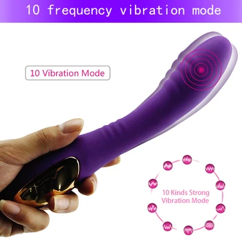 10 Speed USB Lādējamu Magic Wand Massager Vibrators Klitora Stimulators G spot Vibrators Seksa Rotaļlietu Sieviete Pieaugušo zāles