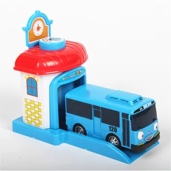 Korejas Karikatūra Kaunināt Maz Autobusu Araba Oyuncak Garāža Automašīnu Rotaļlietas Modelis Mini Plastmasas Kaunināt Autobusu Bērnu Bērniem, Brinquedo