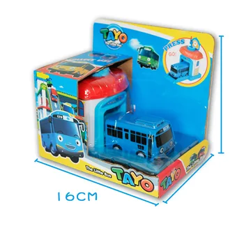 Korejas Karikatūra Kaunināt Maz Autobusu Araba Oyuncak Garāža Automašīnu Rotaļlietas Modelis Mini Plastmasas Kaunināt Autobusu Bērnu Bērniem, Brinquedo