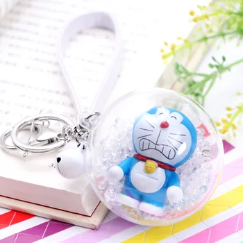 Kawaii Anime Multfilmu Doraemon Keychain Skaitļi Cosplay Atslēgu Ķēdes, Kuloni Aksesuāri Rīcības Attēls Rotaļlietas Lelle