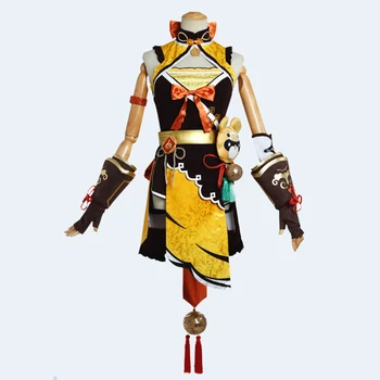 Spēle Genshin Ietekmes Xiangling Cosplay Kostīmu Augstas Kvalitātes Modes Jauki Vienveidīgu Unisex Halloween Puse Lomu Spēlē Apģērba